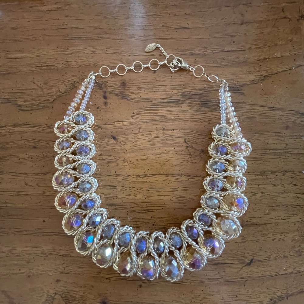 Elegant Gold Costume Necklace